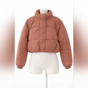 Amazon Basics Women's Brown Puffer Jacket XL